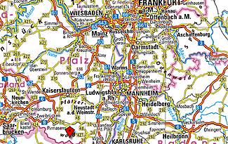 Karte zur Verfügung gestellt von bkg.bund.de